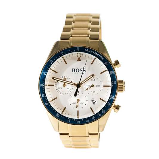Hugo Boss Men's Trophy Chronograph Gold-Tone Stainless Steel Watch - 1513631 - 885997283205