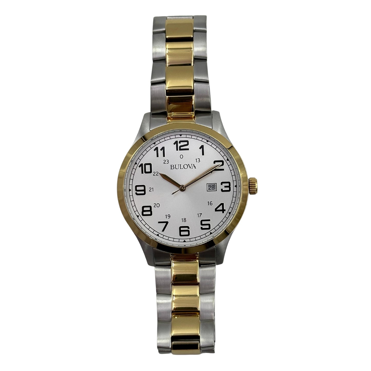 Bulova Men's Quartz Gold and Silver Tone 42mm Bracelet Watch - 98B304 - 42429553743