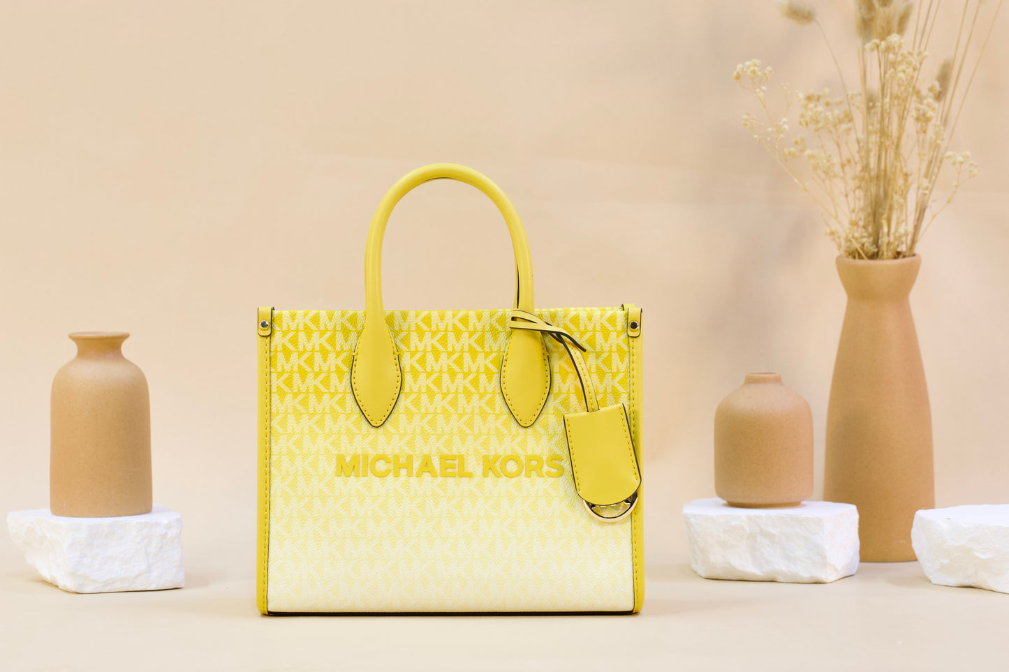 MICHAEL KORS 35S5G7ZT5V MIRELLA SM SHOPPER TZ CROSSBODY DAISY YELLOW