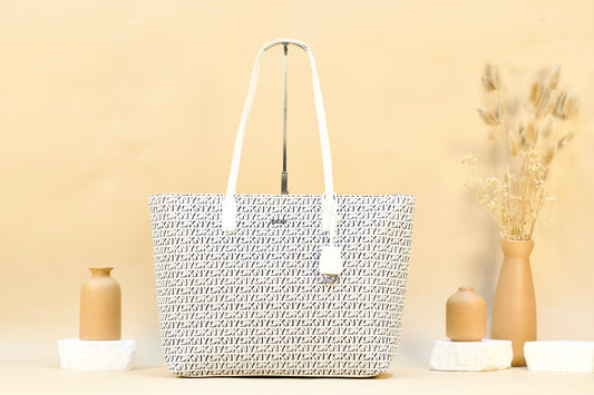 DKNY R54A5I42 SAIGE EW TZ TOTE WHITE