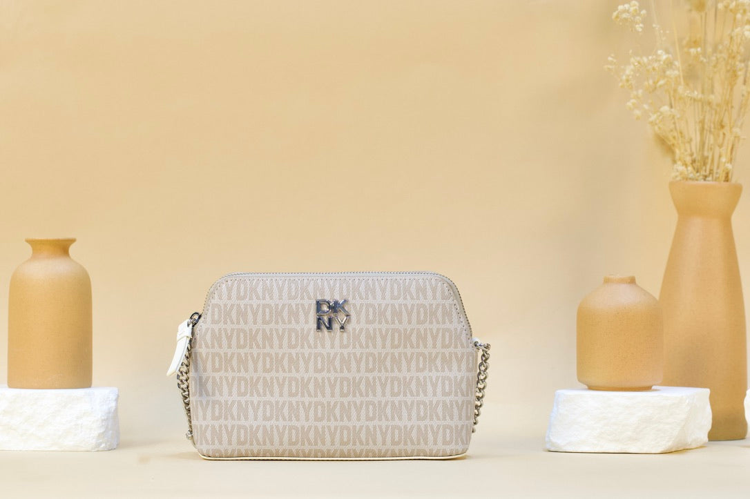 DKNY R54E2468 BRYANT PARK DOME CROSSBODY TAUPE