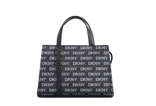 DKNY R43DLG56 AVRIL SATCHEL BLACK/BLUE