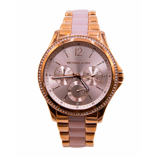 Michael Kors Women's Riley Multifunction Rose Gold Stainless Steel Watch MK6657 - 796483430709 
