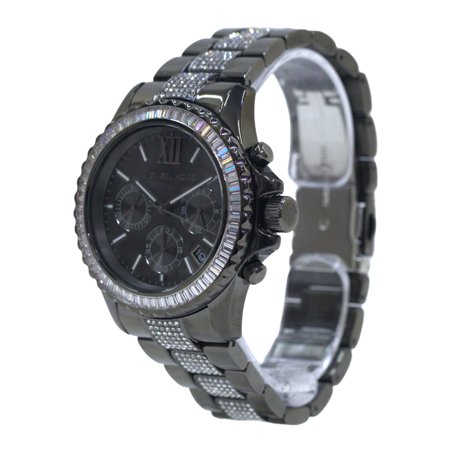 Michael Kors Everest Chronograph Quartz Crystal Black Dial Ladies Watch - MK6974