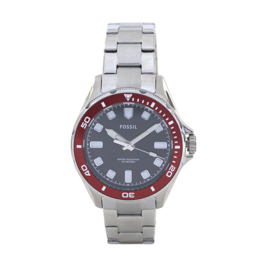 FOSSIL BQ2896 RED/SILVER