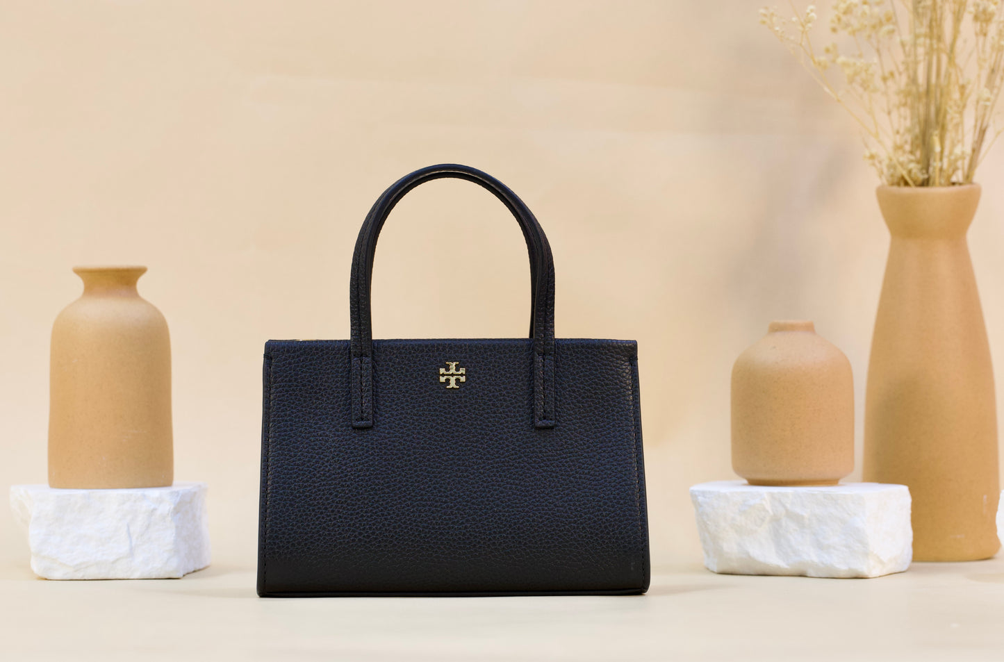 TORY BURCH 160637 BLAKE MINI TOTE BLACK