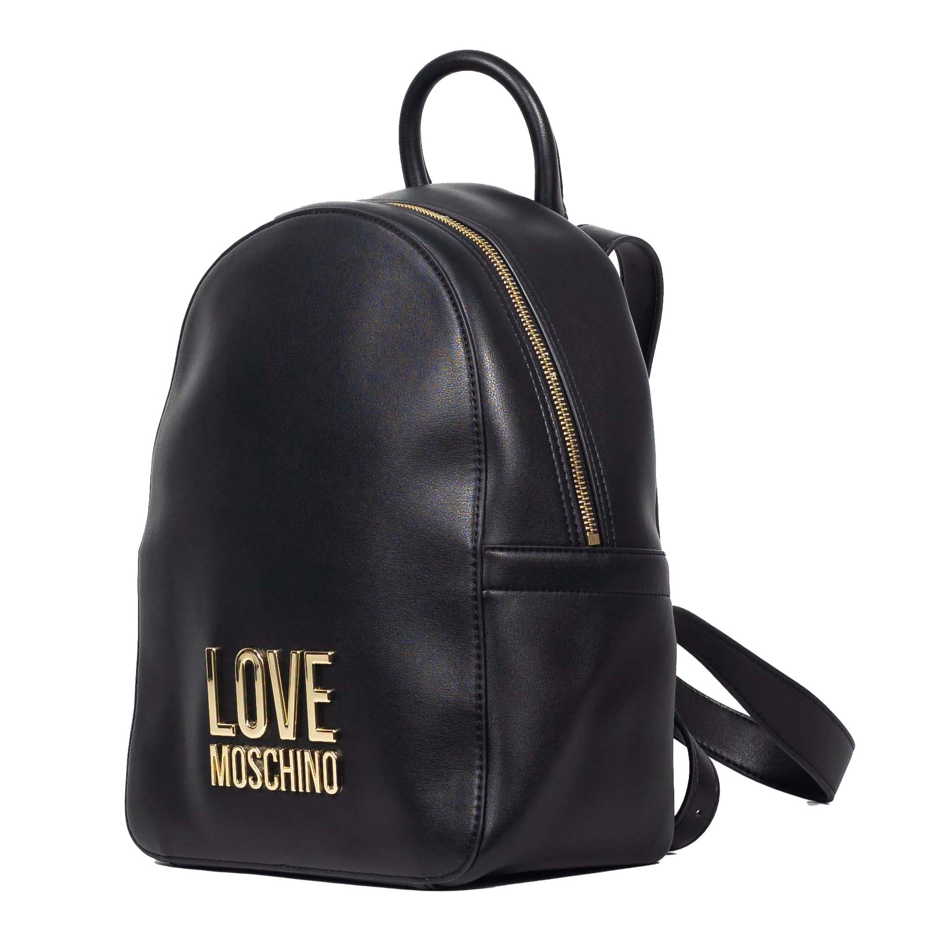 Love Moschino Faux Leather Black Backpack - JC4109PP1FLJ000A - 8054400949454