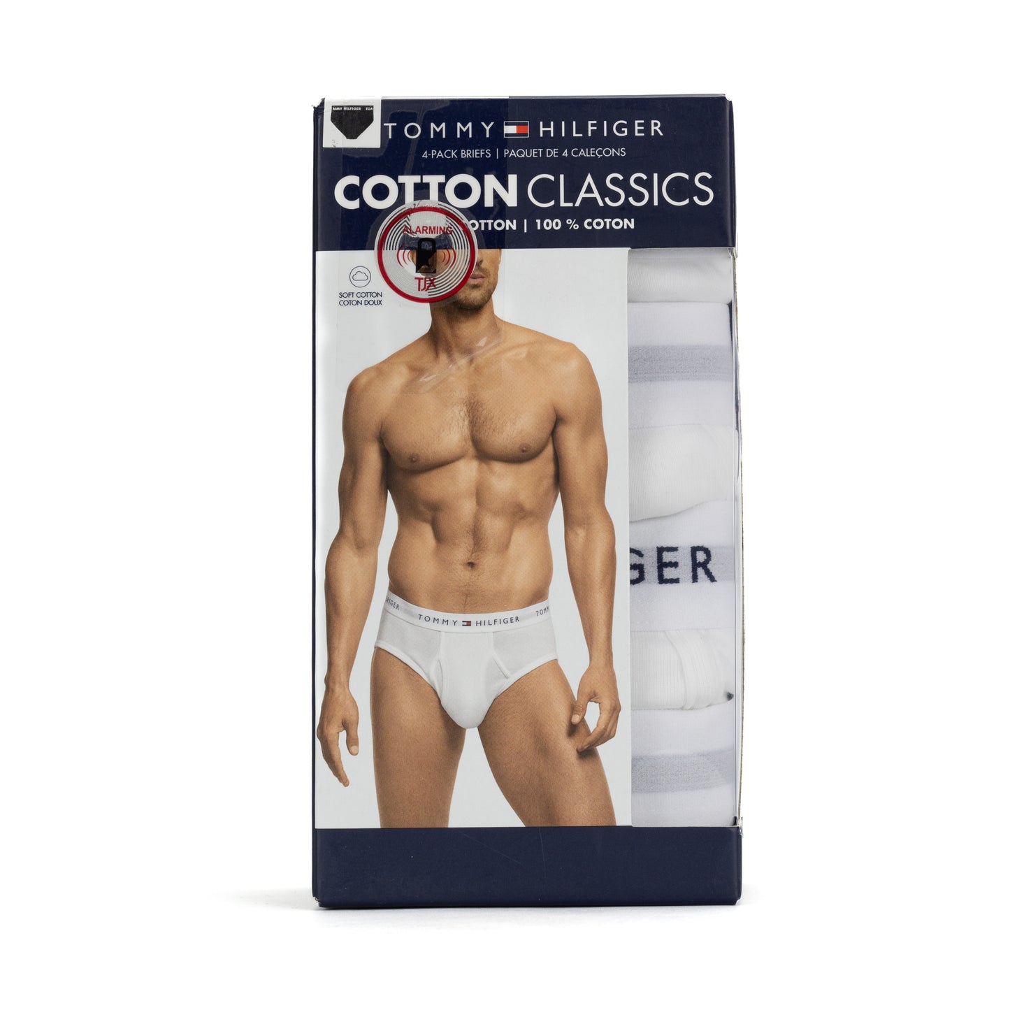 Tommy Hilfiger 4-Pack Briefs White Cotton Classics - Small