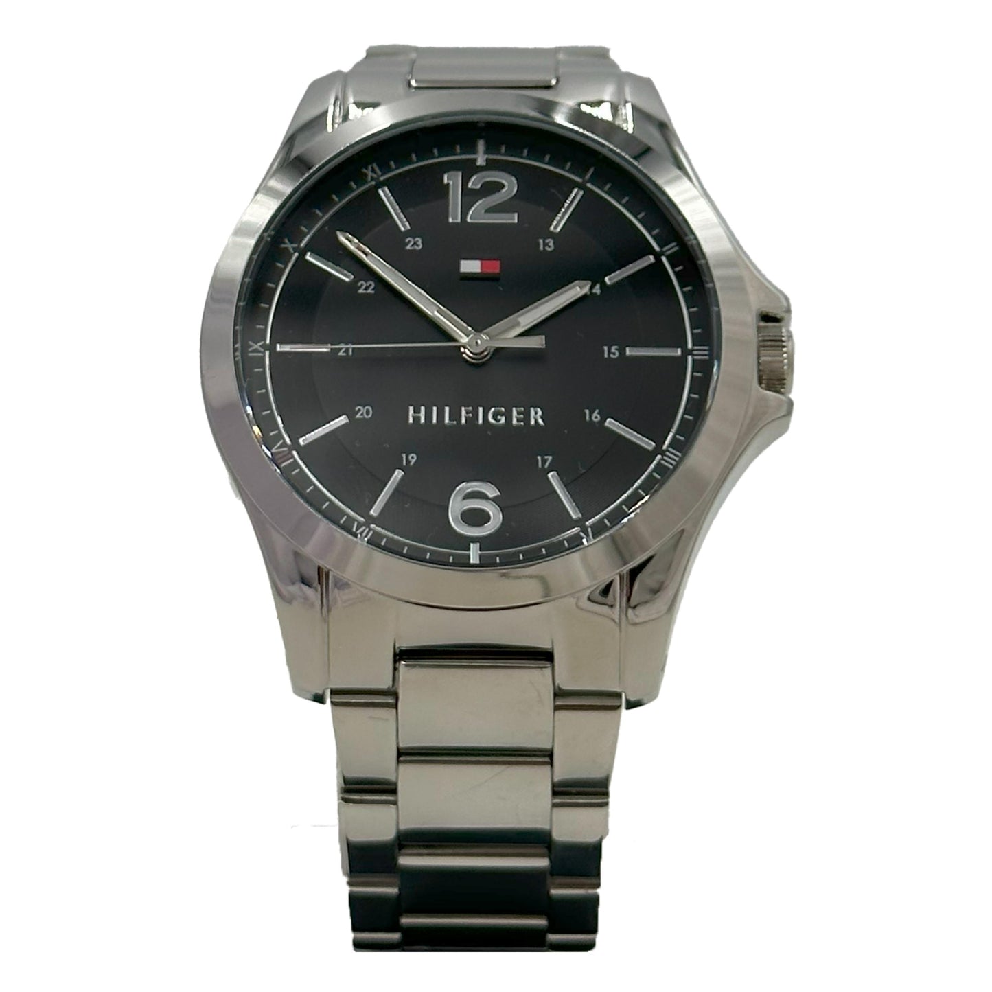 Tommy Hilfiger Men's Black Dial Stainless Steel Watch - 1791460 - 885997248013