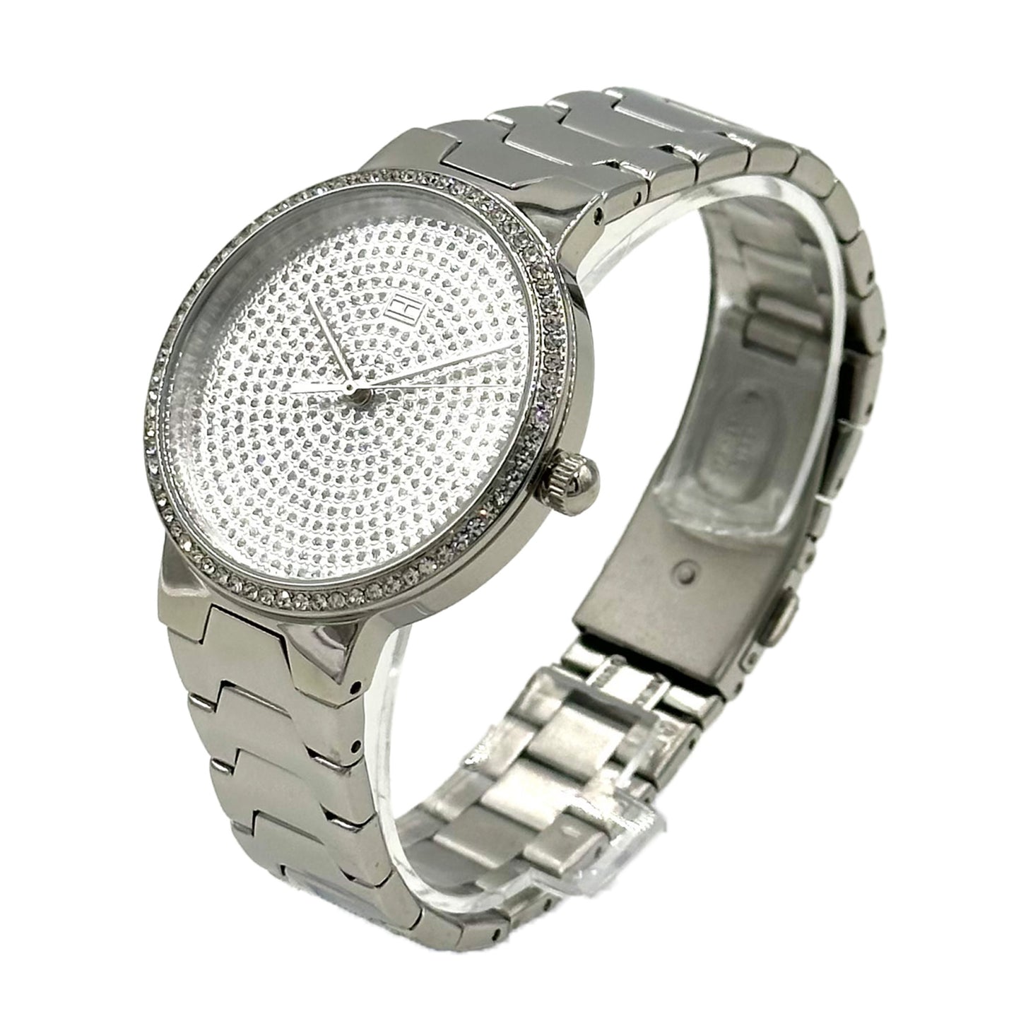 Tommy Hilfiger Women's Paved Crystal Dial 36 mm Stainless Steel Watch - 1781998 - 885997290890