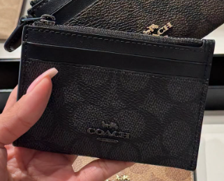 COACH WALLET BLACK MONOGRAM