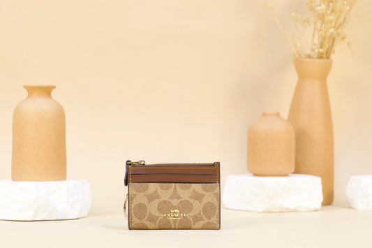 COACH CW870 IMXHE MINI ID SKY SIG TAN BROWN