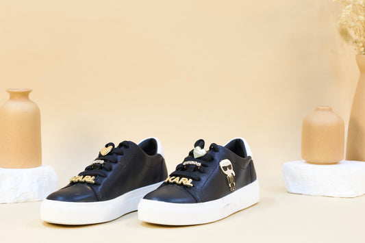 KARL LAGERFELD SHOES US 8 BLACK