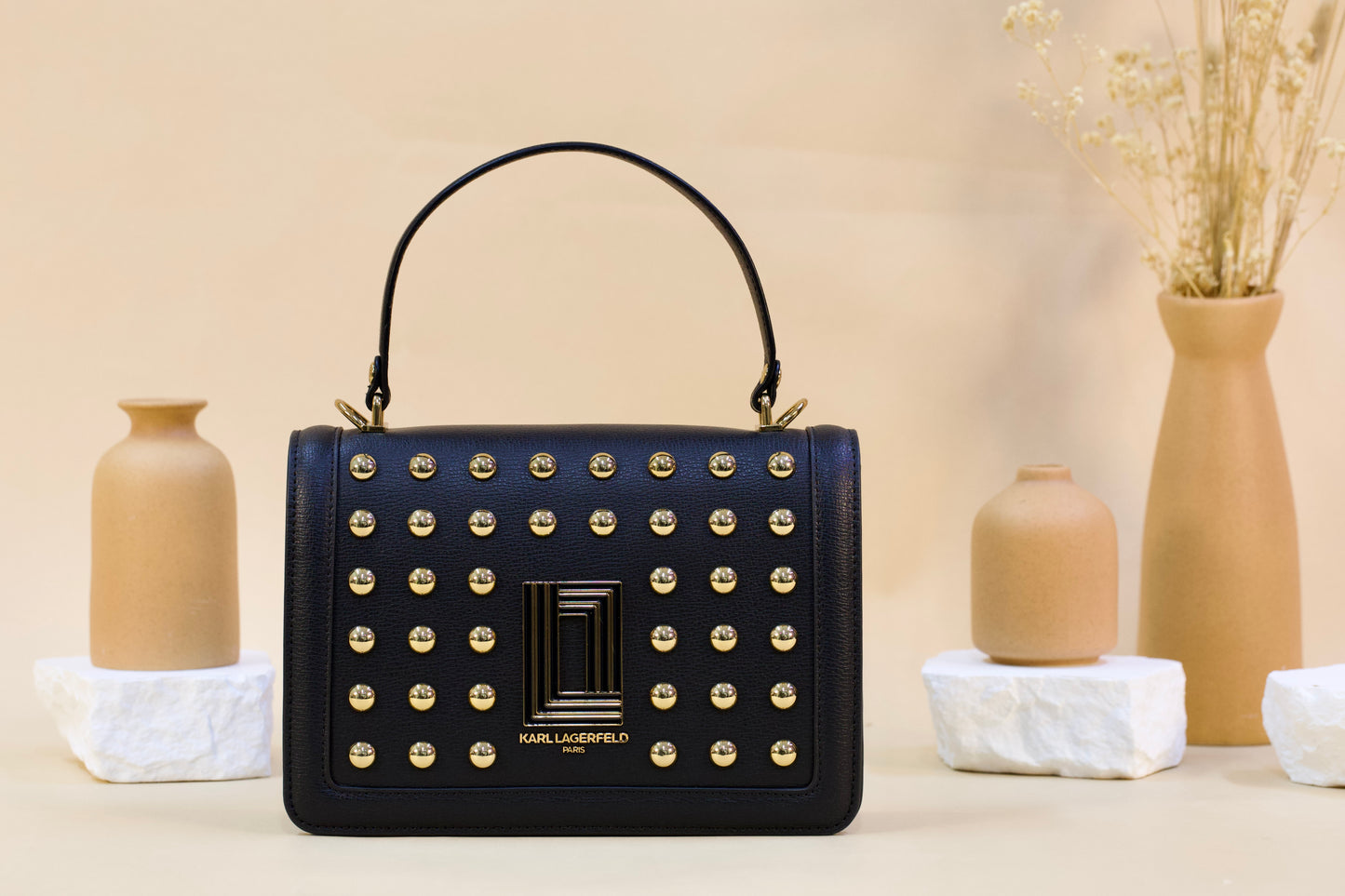 KARL LAGERFELD L5GDK6BI HANDBAG BLACK/GOLD