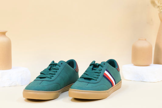 TOMMY HILFIGER SHOES US 8.5 TEAL GREEN