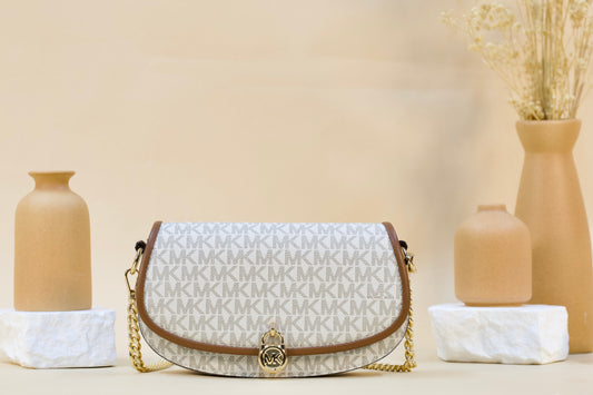 MICHAEL KORS 35F5GIMC1B MILA SM CONV CROSSBODY-VANILLA