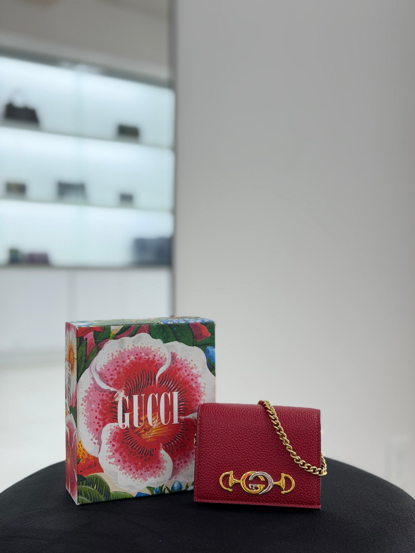 GUCCI ZUMI RED WALLET