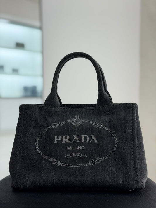 Prada Canapa bag Gray Denim
