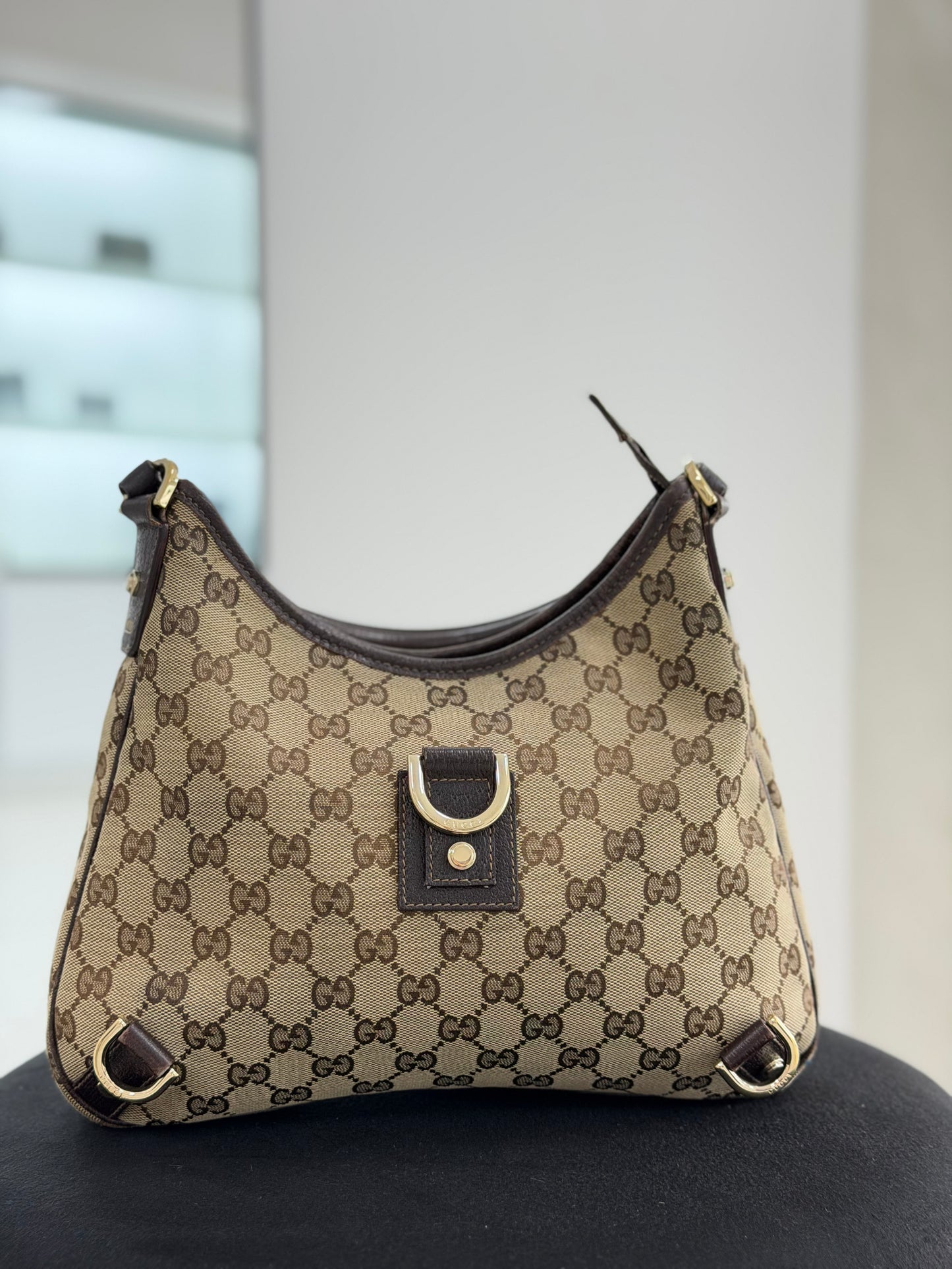 Gucci GG Abbey Hobo Bag Beige
