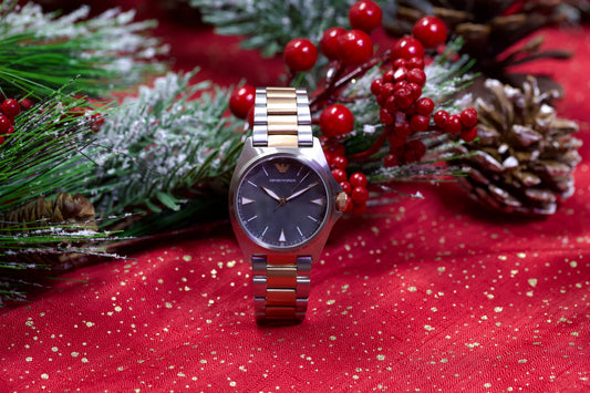 Armani Quartz Grey Dial Stainless Steel Men's Watch - AR11256