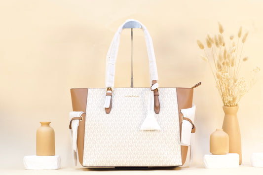 MICHAEL KORS 35S1G2GT7B GILLY LG DRAWSTRING TRAVEL TOTE VANILLA