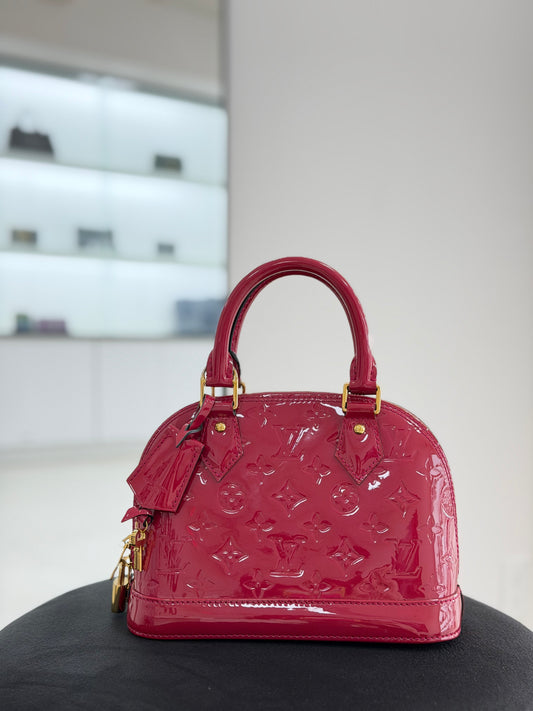 Louis Vuitton Alma BB bag in Indian Rose Monogram Vernis