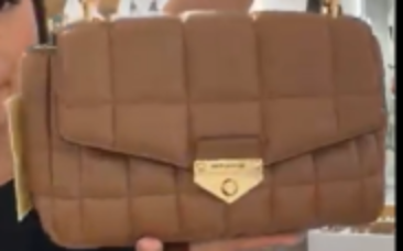 MICHAEL KORS BROWN QUILTED