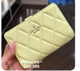 KATE SPADE NATALIA MEDIUM BIFOLD WALLET YELLOW