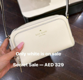 Kate Spade Staci Dual Zip Around Crossbody White
