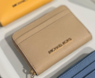 Michael Kors Jet Set coin card case beige