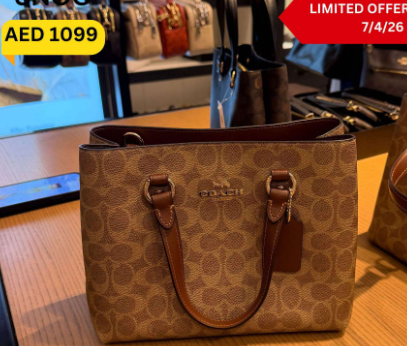 Coach Station Carryall Bag in signature coated canvas