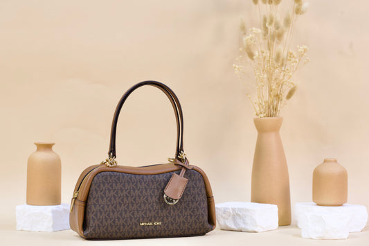 MICHAEL KORS 35F5G8CL1B CECILY SMALL SHOULDER BAG- BROWN