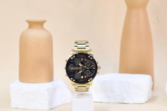 Diesel Men's Mr. Daddy 2.0 Watch DZ7333 - Gold