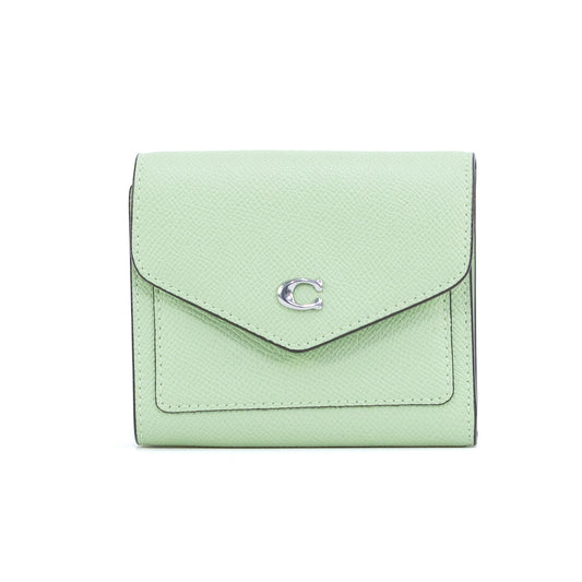 COACH C2328 CRI LTH WYN SMALL WALLET PALE PISTACHIO