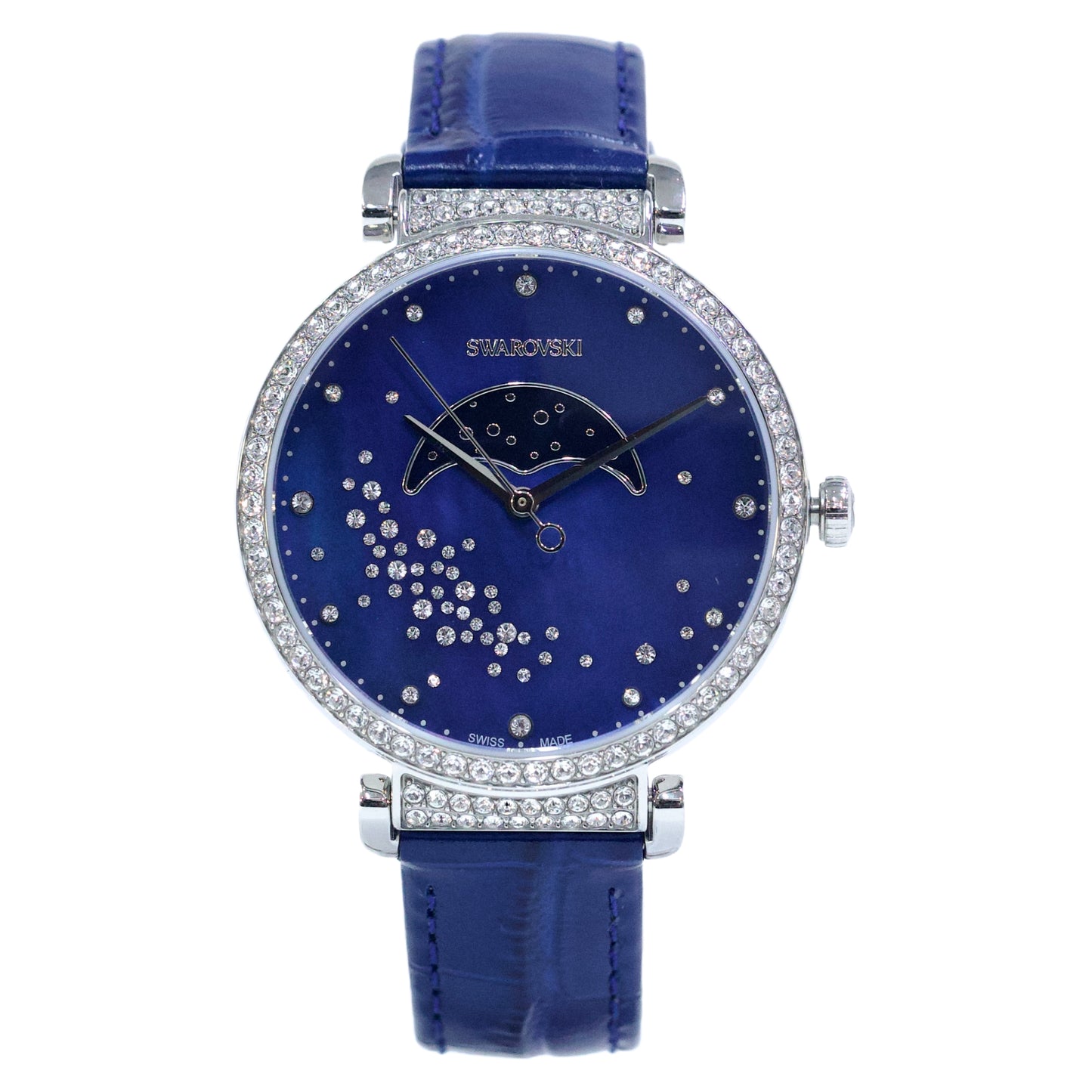 SWAROVSKI 5613320 BLUE/SILVER WATCH