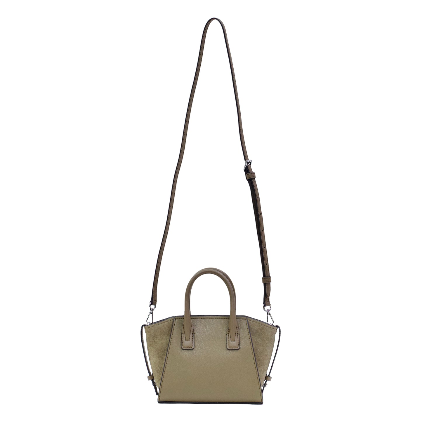 MICHAEL KORS AVRIL  EXTRA SMALL LEATHER SATCHEL- DRIFTWOOD