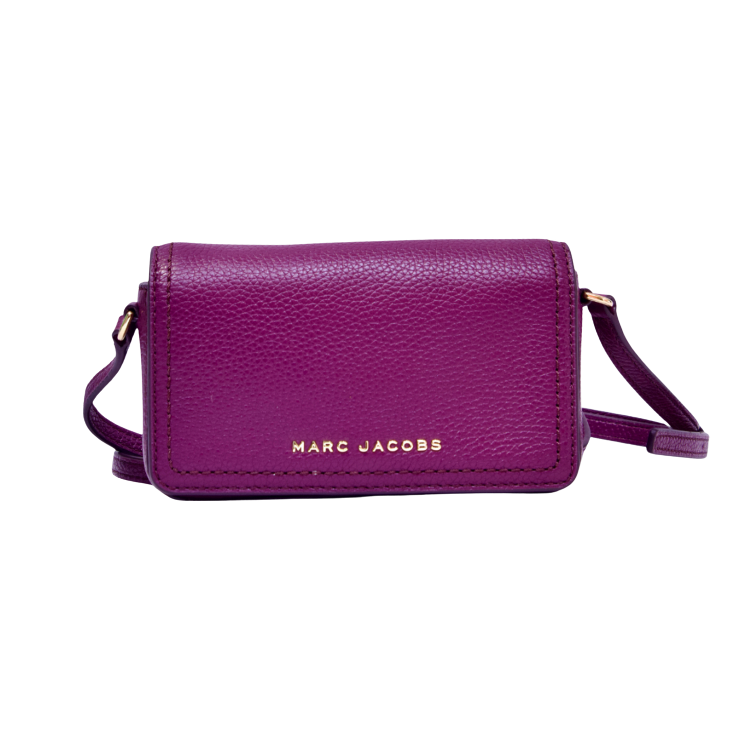 Marc Jacobs Groove Leather Mini Crossbody Bag in Prune