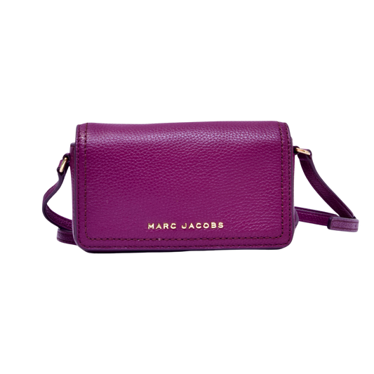 Marc Jacobs Groove Leather Mini Crossbody Bag in Prune