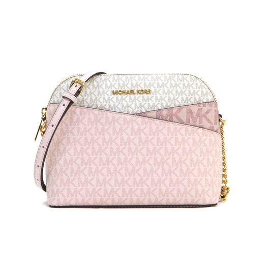 MICHAEL KORS 35S5GTVC6B JET SET TRAVEL MEDIUM DOME XCROSS XBODY POWDER BLUSH MULTI